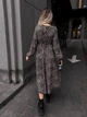 Жіноча легка міді сукня з довгим рукавом Uaclothes 48-50 Коричневий (like34591-150041371) - зображення 4