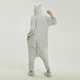 Женская кигуруми пижама взрослая и подростковая Kigurumi Бегемот Взрослая Серый M 155-165 см. (1082) - изображение 5