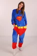 Женская кигуруми пижама взрослая и подростковая Kigurumi Супермен Superman синий M 155-165 см. (1079) - изображение 1