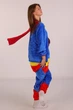 Женская кигуруми пижама взрослая и подростковая Kigurumi Супермен Superman синий M 155-165 см. (1079) - изображение 3