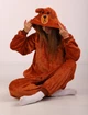 Жіноча кігурумі піжама доросла та підліткова Kigurumi Бурий Ведмідь Коричневий XL 175-185 см. (1083) - зображення 5