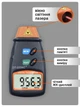 Лазерный цифровой тахометр Walcom DT-2234C+ бесконтактный электронный спидометр фото счетчик оборотов до 99999 об/мин с кейсом + крона в подарок - изображение 5