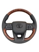 Руль для Toyota Land Cruiser 100, Prado 120. В стиле LC300. Под цвет салона. Логотип – черный глянец. - изображение 1