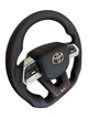 Анатомический руль для Toyota Land Cruiser 200, Prado 150. GR. С подогревом. Кожа. Подушка из кожи - логотип хром. В сборе. - изображение 2
