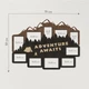 Деревянная настенная мультирамка «Adventure Awaits» в форме гор на 10 фото 79х59 см от The Frame Depot (mountain_adventure) - изображение 5