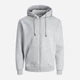 Толстовка на молнии мужская Jack & Jones 12249342 2XL Light Grey (5715434106291) - изображение 6