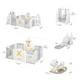 Манеж для дітей Mealux Forto Grey (арт. KD-C051 Grey / White) - изображение 3