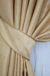 Комплект готовых штор VR-Textil Лен Парма № 1089ш Золотистый 150х270 см 2 шт (30-907) - изображение 5