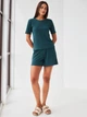 Пижама (футболка + шорты) женская BARWA garments 0315/313 M Зеленая (2113153132318) - изображение 3