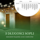 Гірлянда Springos CL0301 Бурульки 300 LED Тепла біла (5907719412665) - зображення 8