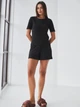 Пижама (футболка + шорты) женская BARWA garments 0315/313 M Черная (2113153132011) - изображение 6