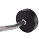 Штанга 15кг с фиксированным весом изогнутая обрезиненная Zelart Rubber Coated Barbell 2687-15 длина 95см - изображение 4