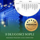 Гірлянда Springos CL0502 Бурульки 500 LED Синя (5907719412597) - зображення 7
