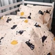 Простынь MirSon Полуторная 150х220 см 17-0856 Pumpkitty Бязь (2200011705545) - изображение 3