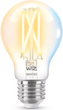 Розумна лампочка WIZ Wi-Fi BLE 60W A60 E27 927-65 CL 1PF/6 (871869978715802) - зображення 1