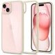 Чехол противоударный Spigen Ultra Hybrid для Iphone 15 Mute Beige прозрачный ACS06800 - изображение 9