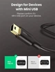 Кабель UGREEN USB 2.0 A Male to Mini 5 Pin Male Cable 3m (Black) (UGR-10386) - изображение 4