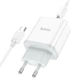 Мережевий зарядний пристрій з кабелем HOCO C104A Stage single port PD20W charger set (Type-C to Type-C) (EU) White (6931474782915) - изображение 3