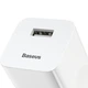 Мережевий зарядний пристрій Baseus Home Charger 1USB QC3.0 12V/2A White (CCALL-BX02) - изображение 3