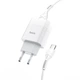 Сетевого зарядного пристрою HOCO C73A Glorious dual port charger set (Type-C) 12W White (6931474713070) - зображення 3