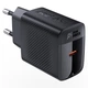 Мережевий зарядний пристрій ACEFAST A82 PD20W GaN single USB-C charger Black (6974316283232) - зображення 3