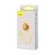 Кабель Baseus Bright Mirror 2 Series Retractable 3-in-1 Fast Charging Data Cable USB to M+L+C 3.5A 1.1m yellow (CAMJ010011) - изображение 2