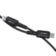 Кабель ACEFAST C4-01 Type-C to iP 3A, 30W, 1.8m, nylon, zinc connectors, Black (6974316281306) - изображение 5