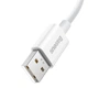 Кабель Baseus Superior Series (SUPERVOOC) Fast Charging Data Cable USB to Type-C 65W 2m White (CAYS001002) - изображение 4