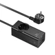 Сітковий підовжувач HOCO NS9 Wisdom 1-position (PD67W/3C1A) desktop socket (EU/GER) Black (6942007638494) - зображення 5