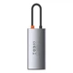USB-хаб Baseus Metal Gleam Series 4-in-1 Multifunctional Type-C HUB Docking Station Gray（Type-C to HDMI*1+USB3.0*1+USB2.0*1+PD*1） (CAHUB-CY0G) - изображение 4