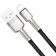 Кабель Baseus Cafule Series Metal Data Cable USB to IP 2.4A 0.25m Black (CALJK-01) - зображення 3
