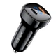 Автомобільний зарядний пристрій ACEFAST B4 digital display 66W(USB-C+USB-A) dual port car charger (6974316280392) - изображение 1