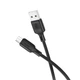 Кабель BOROFONE BX113 Lenny silicone charging data cable Micro(L=2M) Black (6941991115493) - зображення 4