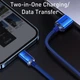 Кабель Baseus Crystal Shine Series Fast Charging Data Cable USB to iP 2.4A 2m Blue (CAJY000103) - зображення 6