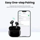 Бездротові навушники UGREEN WS106 HiTune T3 Active Noise-Cancelling Wireless Earbuds (Black)(UGR-90401) (UGR-90401) - изображение 8