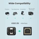 Кабель UGREEN US135 USB 2.0 AM to BM Print Cable 1m (Black) (UGR-20846) - изображение 4