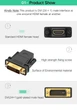 Кабель UGREEN 20124 DVI 24+1 Male to HDMI Female Adapter (Black) (UGR-20124) (UGR-20124) - изображение 8