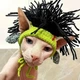 Шапка для собак и кошек "RASTA" Зеленая Size S\M - изображение 1