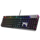 Клавіатура MSI STRIKE 600 SILENT UA 104key, Kailh Midnight Pro Silent Tactile, USB-A, EN/U - зображення 2