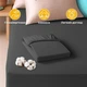 Простынь трикотажная 180х200х35 см на резинке IDEIA, эластичная, трикотаж, хлопок т/серая - изображение 4