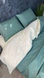 Постельное бельё с резинкой однотонное Шампань + эвкалипт семейный размер 145х215см х2шт, бязь , наволочки 70х70, хлопок - изображение 2
