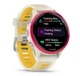 Смарт-годинник Garmin Forerunner 570 42mm Raspberry with Mango/Translucent Bone with Silver Buckle (010-02970-42) - изображение 3