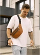 Шкіряна сумка на пояс Sambag Tirso MKH руда 81341121m - изображение 8