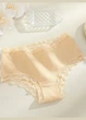 Женские хлопковые трусики слипые с кружевом Comfort Inspiration (1954-46-04) Бежевый L FINETOO (46) - изображение 1