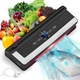 Мощный вакууматор 135 Вт вакуумный упаковщик для упаковки еды и продуктов сухих и влажных бытовой домашний кухонный ручной компактный Vacuum Sealer + пакеты для вакуумации в подарок - изображение 1