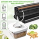 Мощный вакууматор 135 Вт вакуумный упаковщик для упаковки еды и продуктов сухих и влажных бытовой домашний кухонный ручной компактный Vacuum Sealer + пакеты для вакуумации в подарок - изображение 9