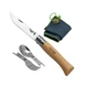 Набір столових приладів (вилка+ложка) + ніж Opinel Nomad Picnic Plus + 08 knife 002500 - зображення 1