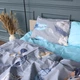 Комплект постельного белья MirSon полуторный 143x210 см 17-0743 Blue Feathers бязь (2200010844757) - изображение 2