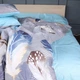 Комплект постельного белья MirSon полуторный 143x210 см 17-0743 Blue Feathers бязь (2200010844757) - изображение 4