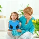 Противоударный детский чехол EVA Kids Like с подставкой на Samsung Galaxy Tab A8 SM-X200 SM-X205 2021 10.5" Голубой - изображение 5
